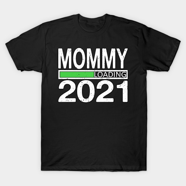 Mommy 2021 Loading Pregnancy T-Shirt by Tuyetle